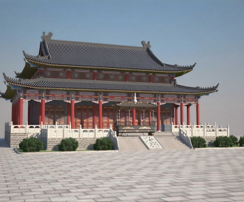 Chinese Style Ancient Architectural Buildings-ID:295072088
