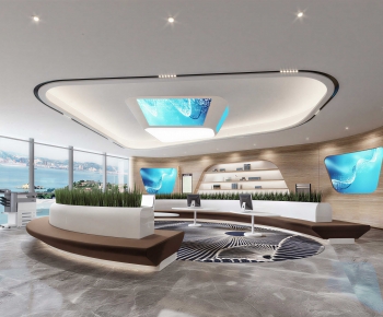 Modern Office Reception Desk-ID:632240866