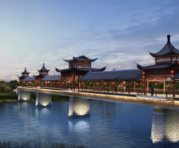 Chinese Style Ancient Architectural Buildings-ID:908427009