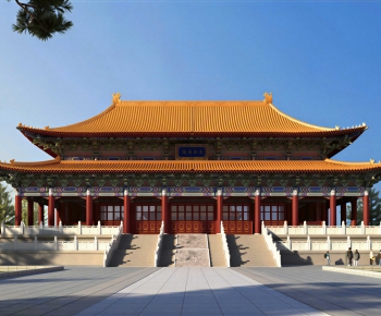 Chinese Style Ancient Architectural Buildings-ID:373909002