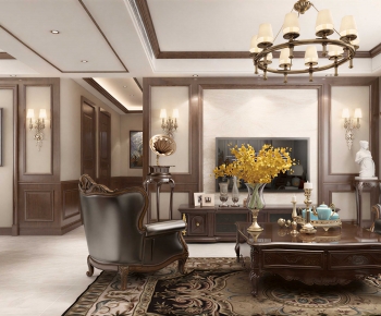 European Style A Living Room-ID:404433976