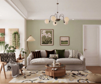 Nordic Style A Living Room-ID:345690019