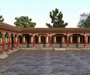 Chinese Style Religious Architecture-ID:412672046