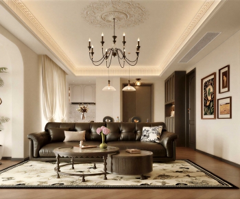 French Style A Living Room-ID:147303102