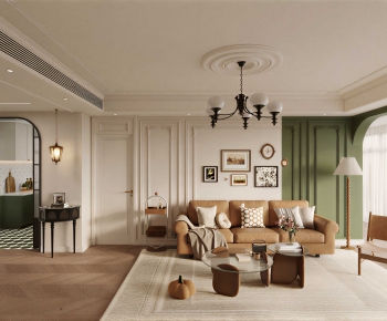 French Style A Living Room-ID:178672082
