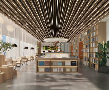 Modern Bookstore Book Bar-ID:918100126