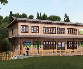 New Chinese Style Appearance Of Commercial Building-ID:520612001