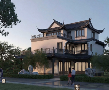 New Chinese Style Detached Villa-ID:318958044