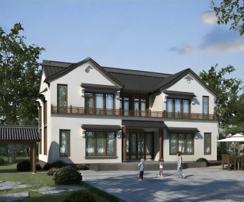 New Chinese Style Detached Villa-ID:938175922