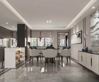 New Chinese Style Dining Room-ID:982791901