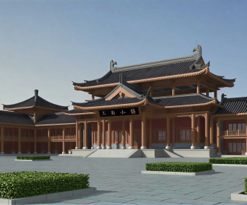 Chinese Style Ancient Architectural Buildings-ID:810064083
