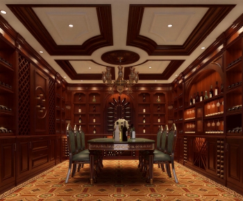 American Style Wine Cellar/Wine Tasting Room-ID:505647906