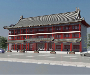 Chinese Style Ancient Architectural Buildings-ID:854455957