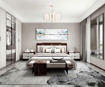 New Chinese Style Bedroom-ID:269346952