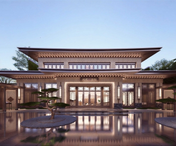 New Chinese Style Appearance Of Commercial Building-ID:808413987