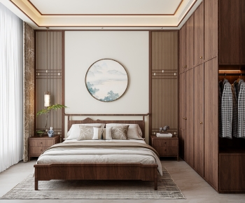 New Chinese Style Bedroom-ID:220925094