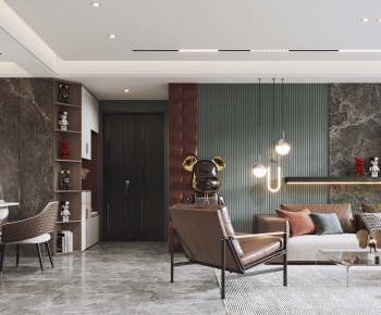 Modern A Living Room-ID:693176036