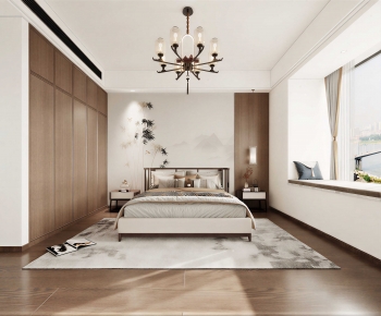 New Chinese Style Bedroom-ID:632829772