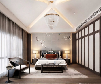 New Chinese Style Bedroom-ID:761585007