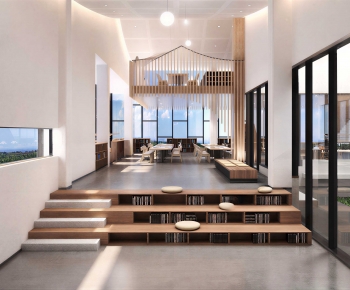 New Chinese Style Bookstore Book Bar-ID:547938116