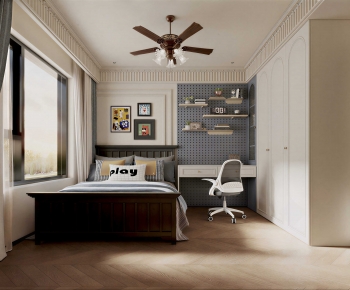 Retro Style Children's Room-ID:904751066