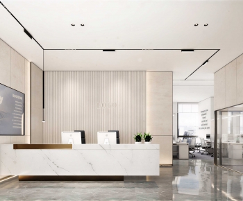 Modern Office Reception Desk-ID:451392898