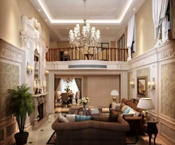 European Style A Living Room-ID:584337958