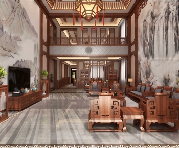 Chinese Style A Living Room-ID:980722908