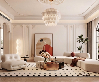 French Style A Living Room-ID:259795903