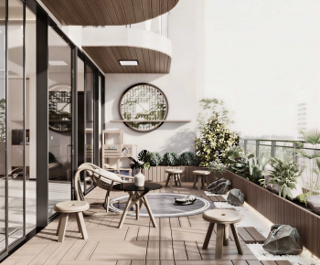 Modern Leisure Balcony-ID:722196105
