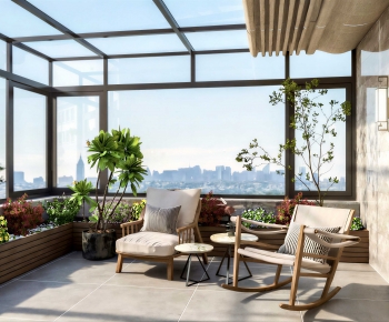 Modern Glass Sun Room-ID:116554029