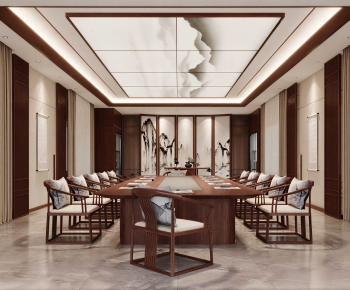 New Chinese Style Meeting Room-ID:898744116
