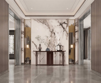 New Chinese Style Hallway-ID:885345943