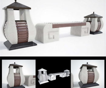 New Chinese Style Communal Chair-ID:390286929