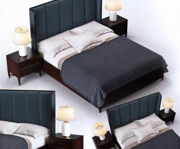 Modern Double Bed-ID:373095047