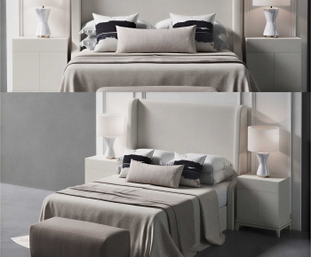 Modern Double Bed-ID:951548107