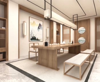 New Chinese Style Tea House-ID:599549069