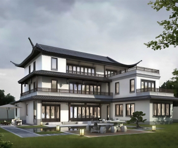New Chinese Style Courtyard/landscape-ID:119865891
