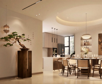 New Chinese Style Dining Room-ID:435242895