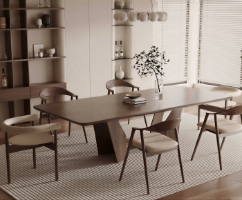 Modern Dining Table And Chairs-ID:703418978