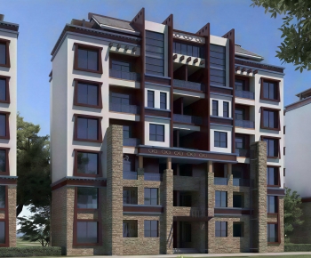 New Chinese Style Residential Building-ID:928484929