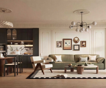 French Style A Living Room-ID:361001971