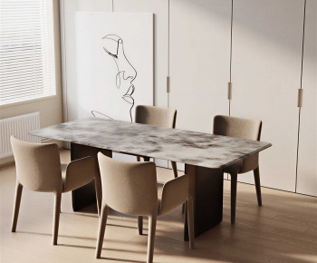 Modern Dining Table And Chairs-ID:714885008