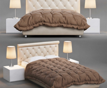 Modern Double Bed-ID:902578121
