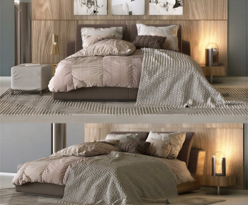 Modern Double Bed-ID:950735095