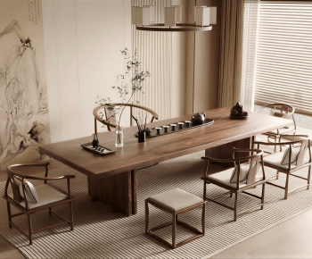 New Chinese Style Tea Tables And Chairs-ID:338310006
