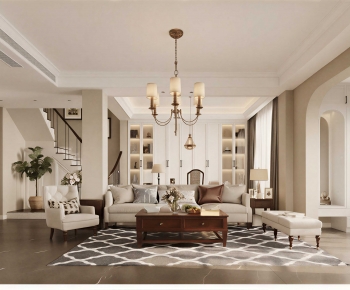 American Style A Living Room-ID:696549898