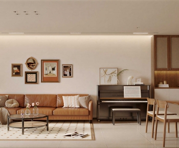 Modern A Living Room-ID:668864979