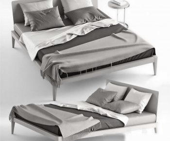 Modern Double Bed-ID:731730941