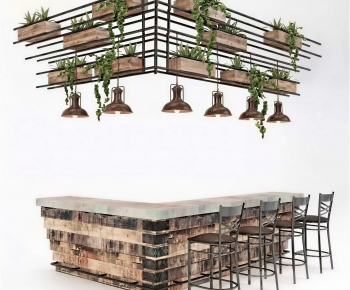 Industrial Style Counter Bar-ID:187659989